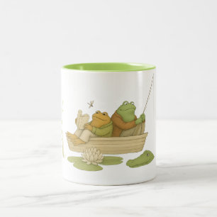 Taza Bicolor Libro de Rana Amante Rana Lectora Retro 90s