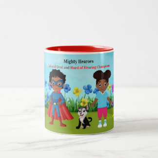 Taza Bicolor Libro Infantil Mighty Hearoes