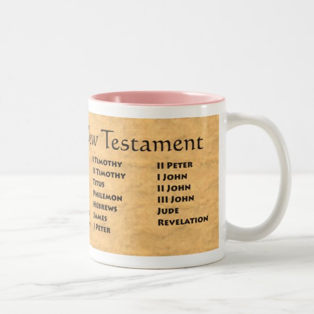 Taza Bicolor Libros del Nuevo Testamento (Derecha)