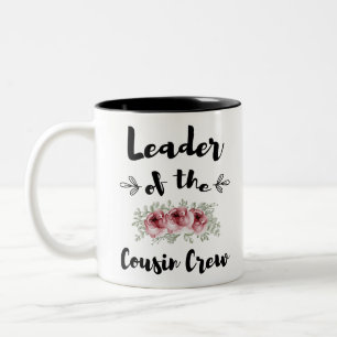 Taza Bicolor Líder Del Crew De Primos Camiseta Divertida De Pri