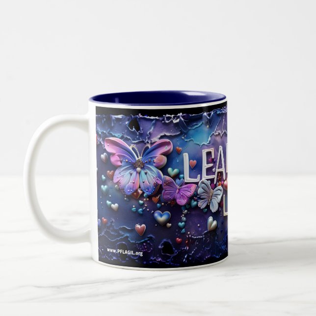 Taza Bicolor Liderando con amor - Elderberry Mug (Izquierda)