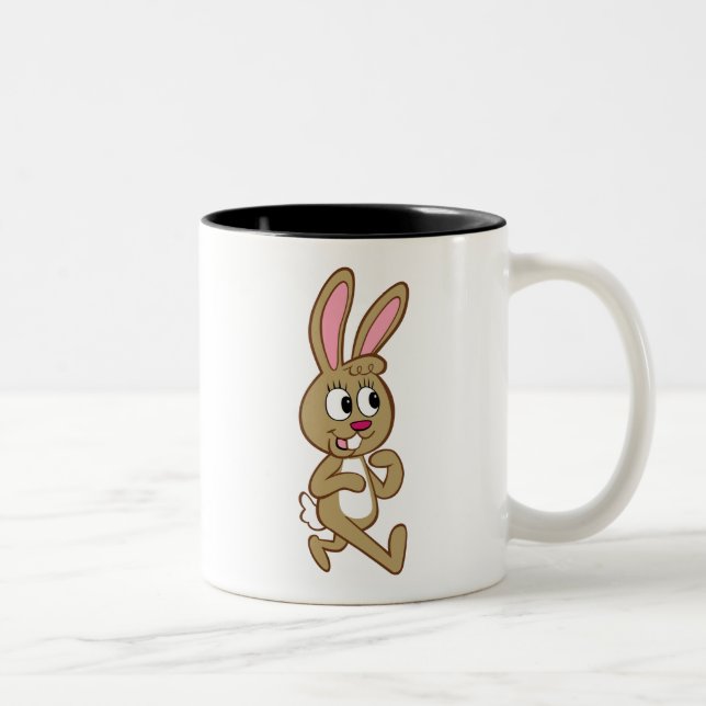 Taza Bicolor Liebres de Rick el | Becky del guardabosques (Derecha)
