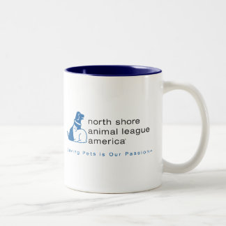 Taza Bicolor Liga animal de la orilla del norte calificada