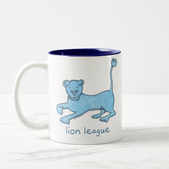 Taza Bicolor Liga del león (Izquierda)
