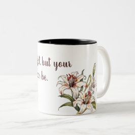 Taza Bicolor Lily. La vida no es perfecta, pero tus mentiras pu