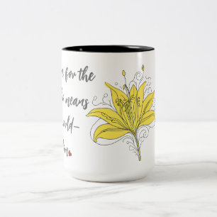 Taza Bicolor Lily Love - Whatsworld Quote Mug