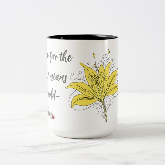 Taza Bicolor Lily Love - Whatsworld Quote Mug (Centro)