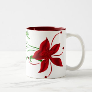 Taza Bicolor Lily Mug, estrella roja