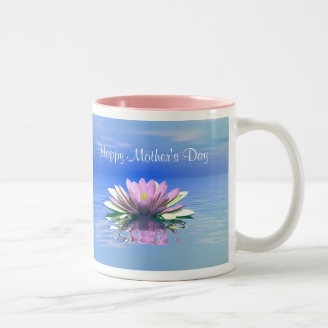 Taza Bicolor Lily rosa del Día de la Madre (Derecha)