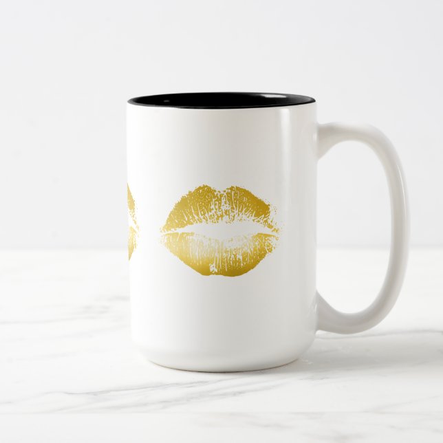 Taza Bicolor Límites de oro #2 (Derecha)