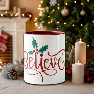Taza Bicolor Lindo 'Cree' Navidad