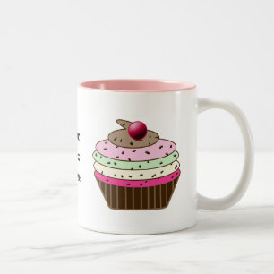 Taza Bicolor lindo quequitos personalizado mugre personalizada