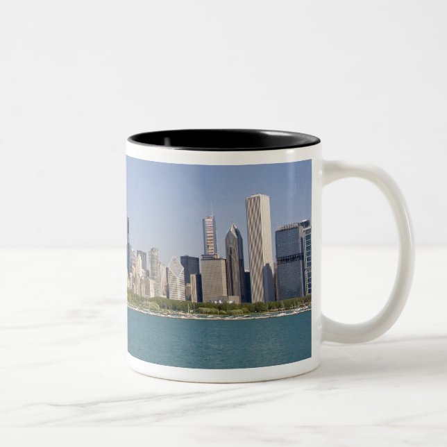 Taza Bicolor Línea aérea de Chicago, Illinois, EE.UU. (Derecha)