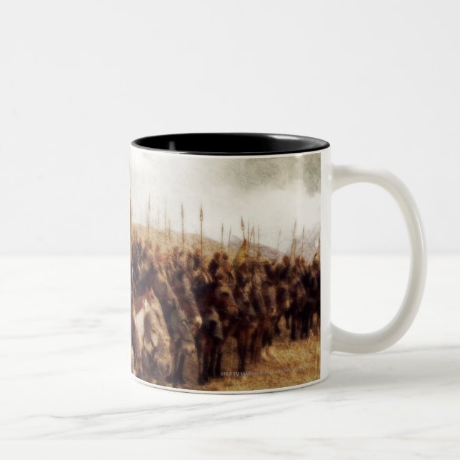 Taza Bicolor Línea Aragorn Plus de Caballos (Derecha)