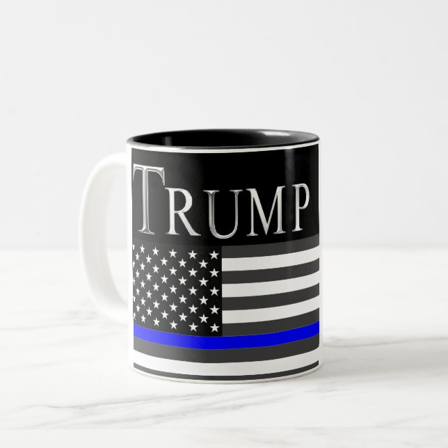 Taza Bicolor Línea Azul Delgada (Anverso izquierdo)