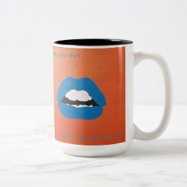 Taza Bicolor Líneas cursis para San Valentín