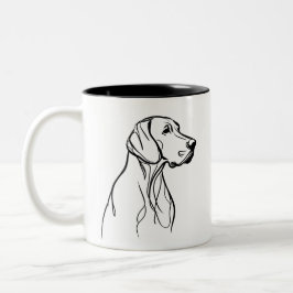 Taza Bicolor Líneas de Weim