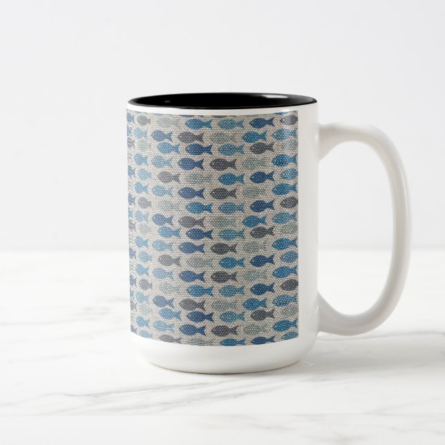 Taza Bicolor Linen Fish (Derecha)
