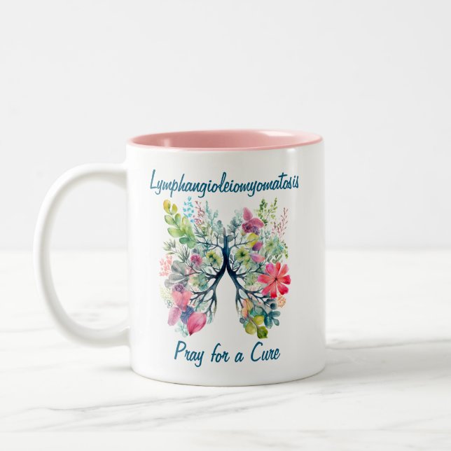 Taza Bicolor Linfangioleiomyomatosis LAM Mug (Izquierda)