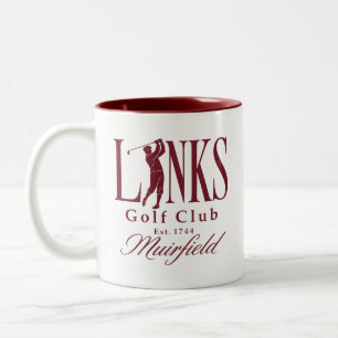 Taza Bicolor Links Golf Club Muirfield Est 1744