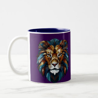 Taza Bicolor lion mug
