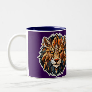 Taza Bicolor lion mug