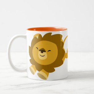 Taza Bicolor Lion Mug, Personalizado estático cutáneo