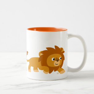 Taza Bicolor Lion Mug, Personalizado inteligente