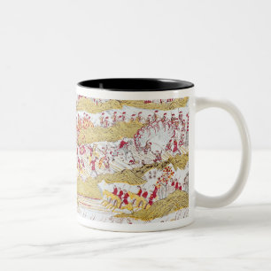 Taza Bicolor Liou que rechaza a los franceses en Bach Ninh
