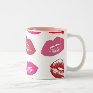 Taza Bicolor lips-220184 BELLEZA FASHION KISSES LIPS rojo brill