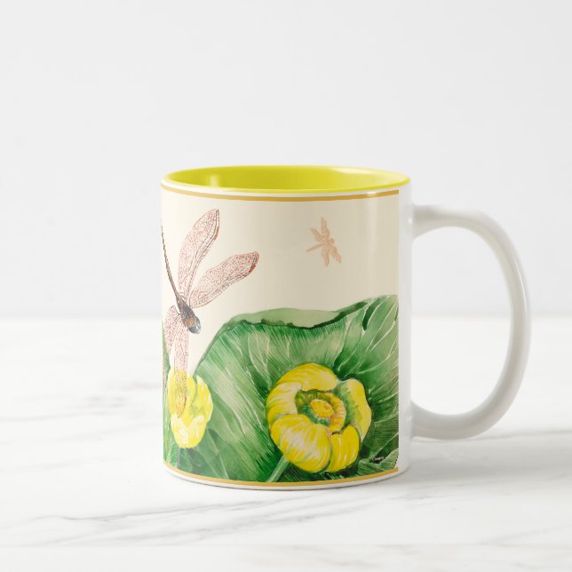 Taza Bicolor lirio acuático (Derecha)