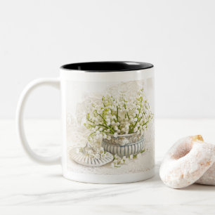 Taza Bicolor Lirio de los valles