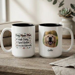 Taza Bicolor Lista de Verificación de Carbón Sentimental Plan d