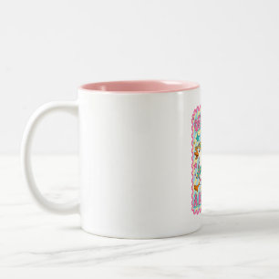 Taza Bicolor Listo para Causar un Alboroto Ganso Tonto Mapache
