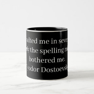 Taza Bicolor Literario Vintage – Fiódor Dostoievski