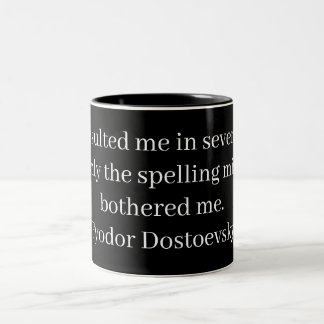 Taza Bicolor Literario Vintage – Fiódor Dostoievski