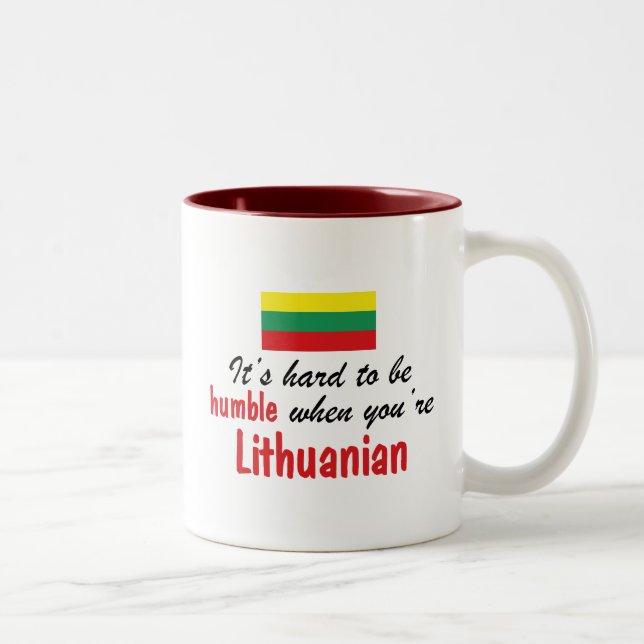 Taza Bicolor Lithuanian humilde (Derecha)