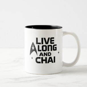 Taza Bicolor Live Long y Chai