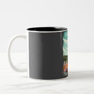 Taza Bicolor Ljubljana Eslovenia Viajes Retro Mínimo Vintage Po