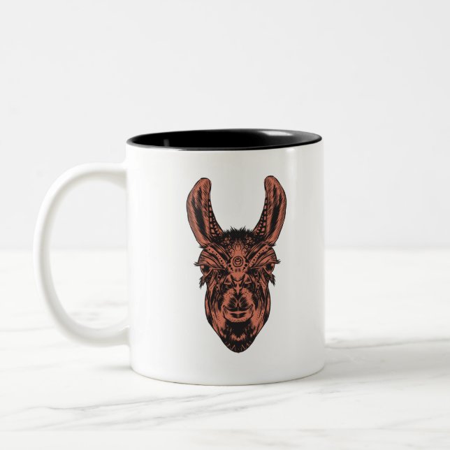 Taza Bicolor Llama (Izquierda)