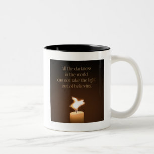 Taza Bicolor Llama a la velas de cerdo voladora