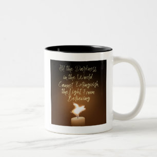 Taza Bicolor Llama a la velas de cerdo voladora