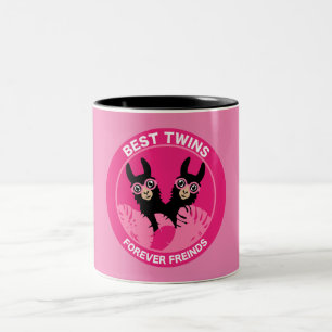 Taza Bicolor Llama Alpaca Twin Chica