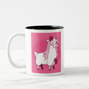Taza Bicolor Llama Bride