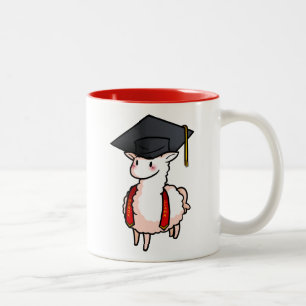 Taza Bicolor Llama de la graduación