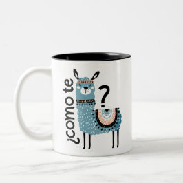 Taza Bicolor Llama del te de Como