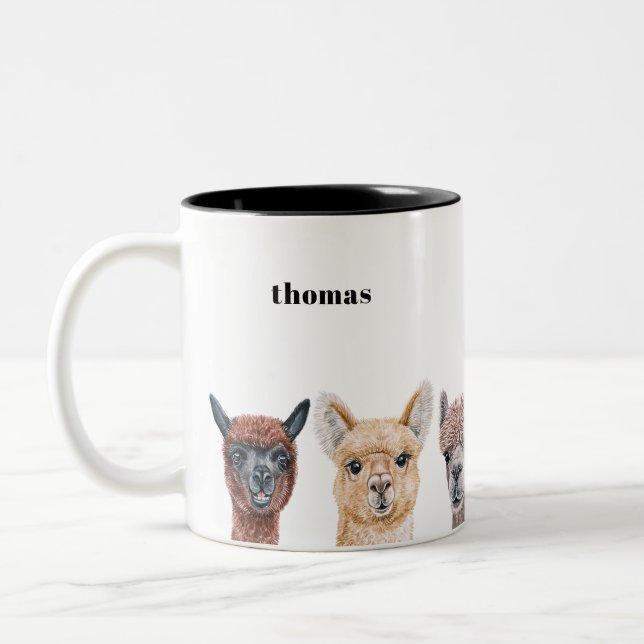 Taza Bicolor Llama Mugs (Izquierda)