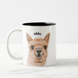 Taza Bicolor Llama Mugs