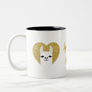Taza Bicolor Llama Mugs