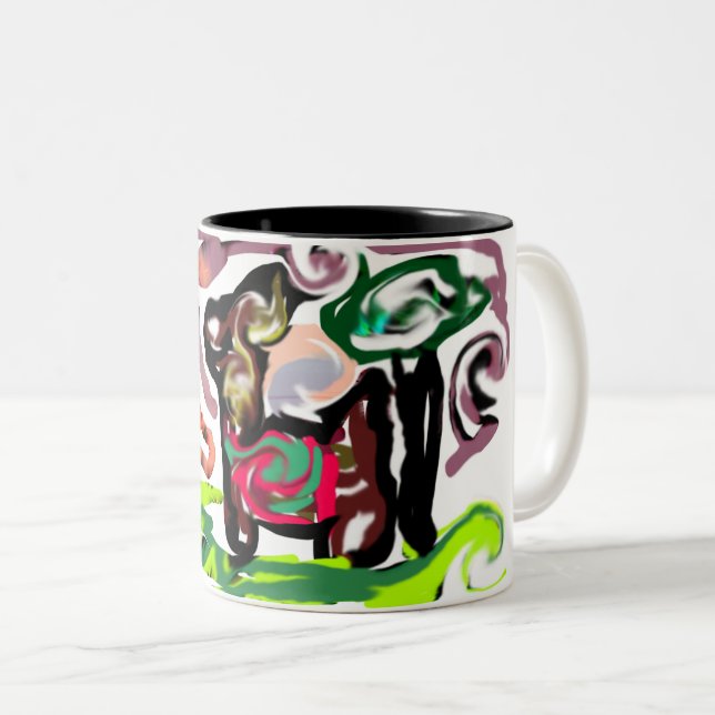 Taza Bicolor Llama Perezosa (Anverso derecho)